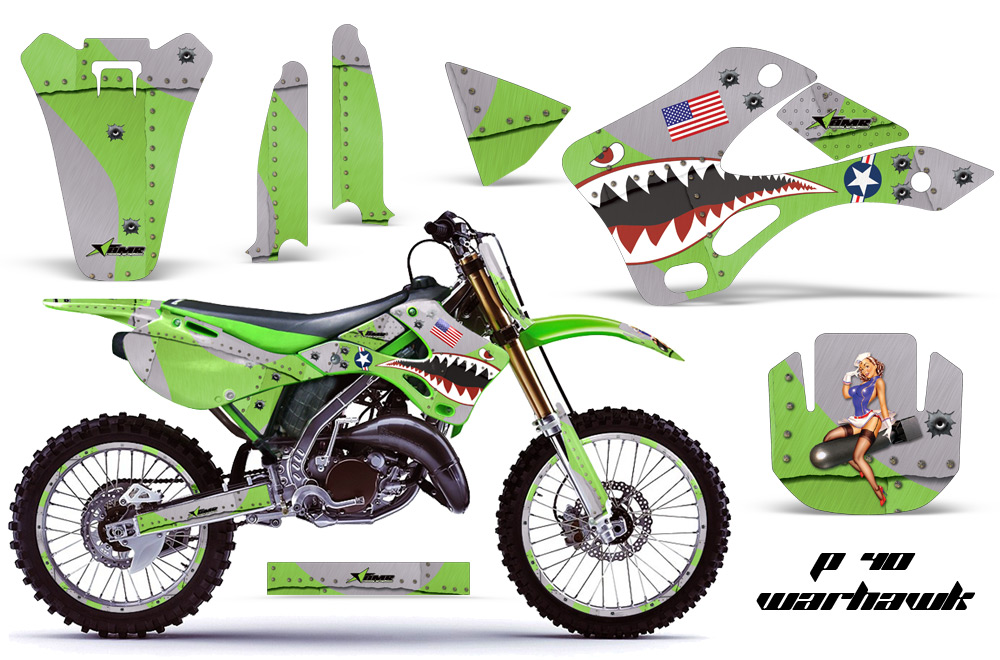 Kawasaki KX125 KX250 99-02 Graphics Kit P40 G NPs